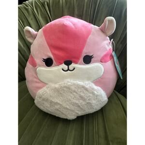 NWT Squishmallows Dianalee Pink Chipmunk 12” Plush Soft Toy